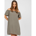 Dámské šaty-D73761M30145G-khaki (3334671) - 2