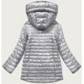 Oboustranná šedá dámská květovaná bunda (PC-7509-61) (3296996) - 6