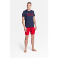Pyžamo Oxford 38285-59X tmavě modrá a červená - Henderson (3485005) - 1