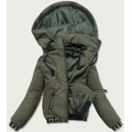 Dámská bunda typu "bomber" v khaki barvě (B8098-11) (3490859) - 1