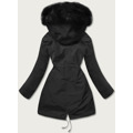 Černá teplá dámská zimní bunda (w629big) (3505704) - 4