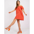 Šaty D73761M30145G tmavě oranžové (3367442) - 7