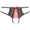 Svůdná tanga V-8305 černá/červená - Axami (3546279) - 4