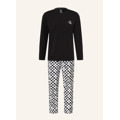 Pánské pyžamo NM2019E 6OE černá/bílá - Calvin Klein (3535768) - 3