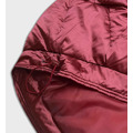 Krátká oversize bunda ve vínové bordó barvě (H-1109-25) (3588063) - 3