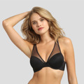 Vyztužená podprsenka s kosticemi DIM GENEROUS INVISIBLE UNDERWIRE PADDED BRA - DIM - černá (2683173) - 1