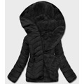 Černá krátká oboustranná dámská zimní bunda (2M-21507) (3605414) - 1