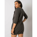 Šaty RV SK 6847.59P tmavá khaki (3440365) - 3
