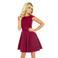 Rozšířené šaty s krajkou v bordó barvě model 5488747 (555314) - 1