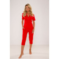 Dámské pyžamo De Lafense 642 Noela kr/r S-2XL (3574593) - 3