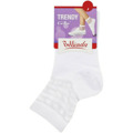 Dámské ponožky s ozdobným lemem TRENDY COTTON SOCKS - BELLINDA - bílá (2683167) - 3