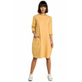 B083 Oversized šaty s přední kapsou - královská modř (3213746) - 8