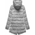 Dwustronna zimowa parka damska z kapturem army-szara (b2636) (2949020) - 10