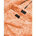 Oranžová melanžová plyšová dámská mikina (HH008-48) (3554890) - 3