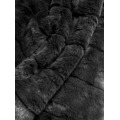 Černá dámská bunda - kožíšek s kapucí (br9746-1) (2895955) - 2
