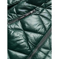 Zelená dámská plus size bunda pro přechodné období (mm21-76) (2913463) - 3