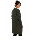 BK034 Chlupatý pletený svetr - malinový (3213846) - 9