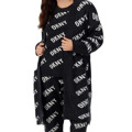 Dámský župan - cardigan YI3022597 019 černá/bílá - DKNY (3653357) - 2