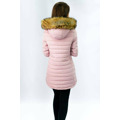 Tmavě modro-růžová oboustranná dámská zimní bunda s kapucí (w213) (2946867) - 6