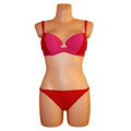 Dámské plavky dvoudílné bikiny 2COLOR dvoubarevné červené - Červená - OEM (2572077) - 11