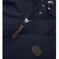 Tmavě modro-šedá voděodolná dámská bunda parka (m-923) (3124749) - 2