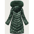 Zelená dámská zimní bunda s kapucí (TY037-38) (3542950) - 3