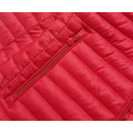 Červená prošívaná bunda s kapucí (LD-7218) (3140900) - 2