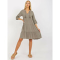 Šaty D73761M30214A5EN khaki barva (3401957) - 7