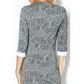 Dámské společenské šaty COLLAR krátké SAF-110-2 šedo/bílé - Numoco (2572440) - 14