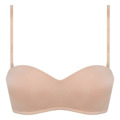 Dámská podprsenka s odnímatelnými ramínky DIM WIREFREE STRAPLESS BRA - DIM - tělová (2683199) - 3