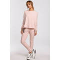 M491 Svetr nadměrné velikosti s bočními rozparky - candy pink (3213996) - 32