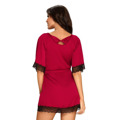 Elegantní župan Sensuelia peignoir red - Obsessive (2482060) - 2