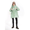 Dámská prošívaná oversize bunda v mátové barvě s kapucí (ag5-010) (3165633) - 4