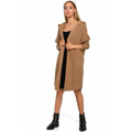 M475 oversized kardigan s kapucí - velbloudí barva (3213888) - 1