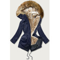 Parka damska z podpinką granatowa (m-21201) (3514796) - 1