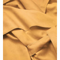 Hořčicový dámský minimalistický kabát (747ART) (3196265) - 3