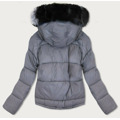 Dwustronna kurtka damska granatowo-szara (b9555) (2949033) - 8