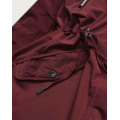 Vínovo-hnědá oboustranná dámská zimní bunda (w557big) (2962776) - 2