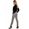 M460 Kalhoty Jogger s pruhovanými žebrovanými manžetami - šedé (3213864) - 4