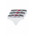 Dámská tanga Triplet Thong Stripe 3 pack 50469681 bílá - Hugo Boss (3491326) - 3