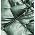Zelená oboustranná dámská metalická bunda (R8070) (3705760) - 4