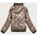 Kapučínová dámská bunda bomber (B9798-12) (3244097) - 3