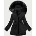 Černá teplá oboustranná dámská zimní bunda (w610big) (3505697) - 5