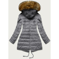 Army-šedá oboustranná dámská zimní bunda (m-21508) (3006687) - 2
