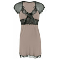 Dámská noční košile Paulina Cappucino-Black - Dkaren (3491227) - 2