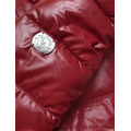 Tmavě červená péřová dámská zimní bunda (M-21006) (3546401) - 3