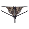 Tanga Peanut tarte V-7848 černá/béžová - Axami (3546297) - 2