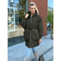 Dámská zimní oversize bunda v barvě khaki (736art) (2962721) - 2