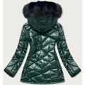 Zelená dámská plus size bunda pro přechodné období (mm21-76) (2913463) - 2