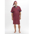 Pánská noční košile Martel 502 Káro kr/r M-2XL Sylwester I (2440784) - 3